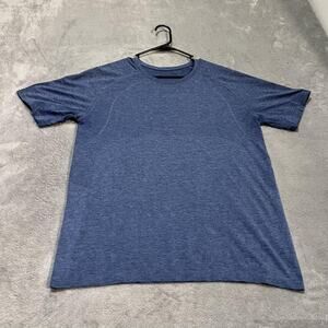 Lululemon Metal Vent Shirt Mens XL Blue Short Sleeve Athletic Performance